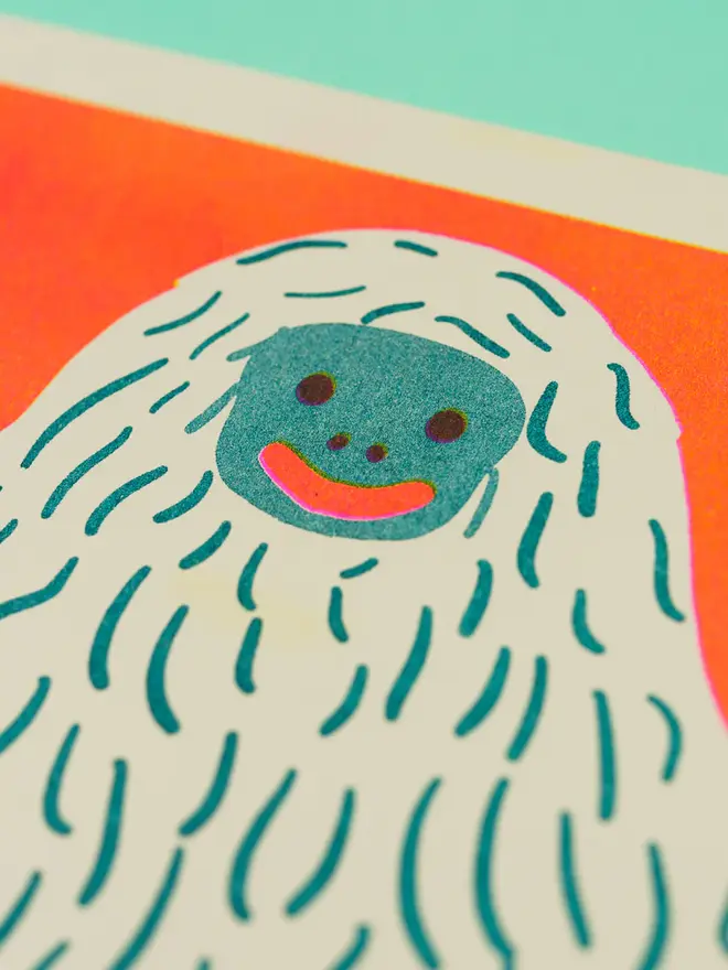 Yeti Risograph Print
