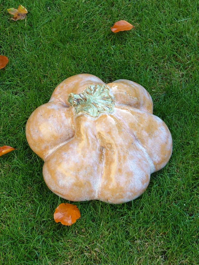 Pumpkin Sculpture garden ceramics