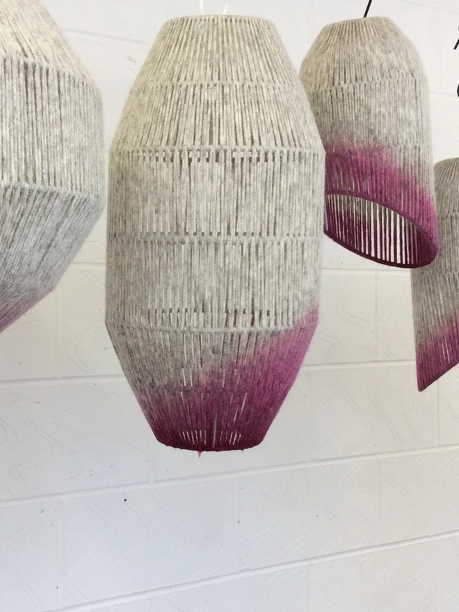 POD PORTLAND PENDANT LAMPSHADE in the making