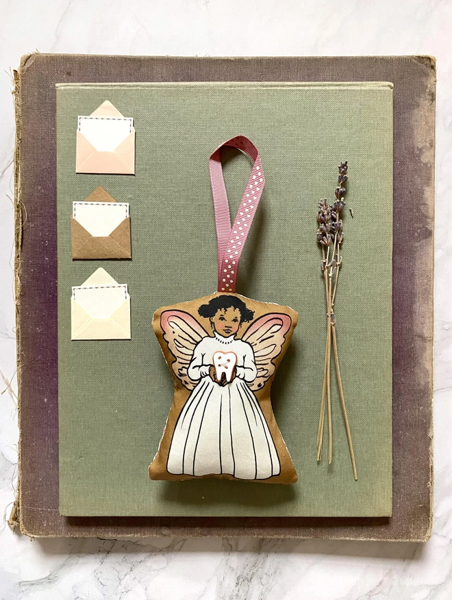 tooth fairy decoration with tooth fairy stationery