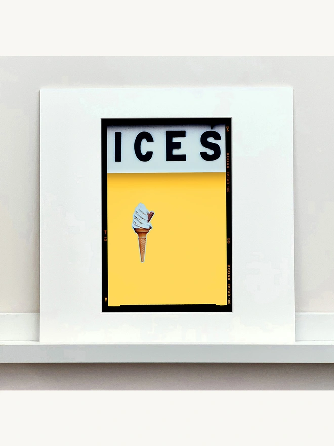 ICES Yellow Richard Heeps Photographic Print Mounted Sqaure