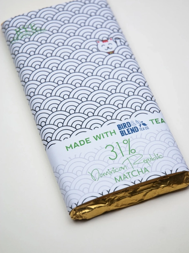 Matcha White Chocolate Bar - 32% Dominican Republic