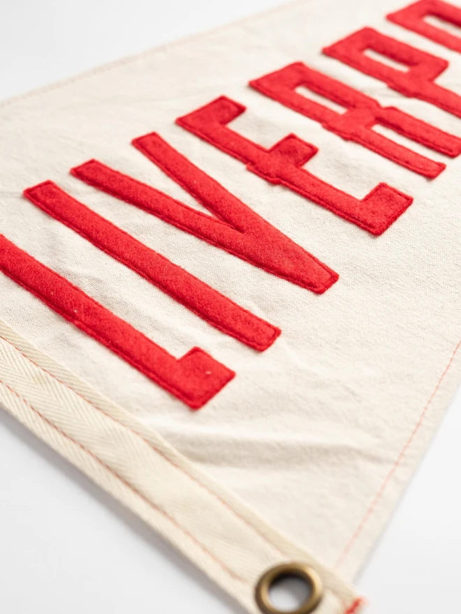 'Liverpool' Retro style Football Pennant Flag 