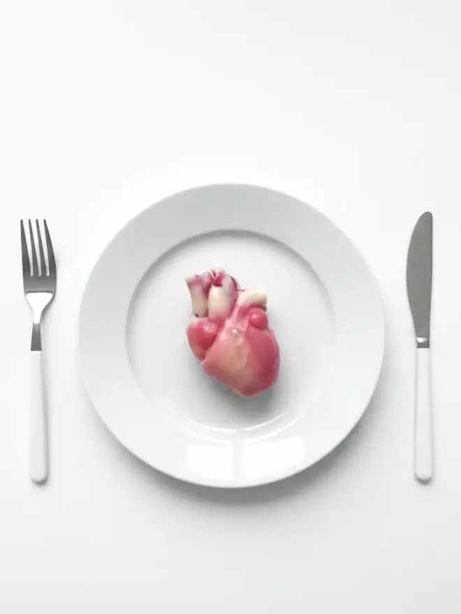 HUMAN HEART CANDLE