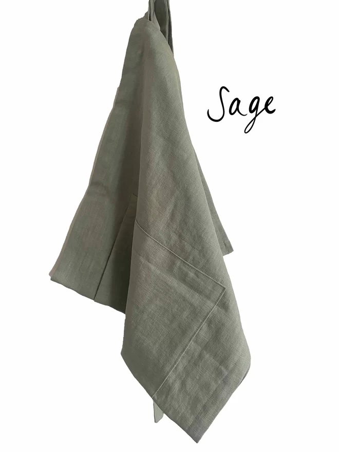 Sage half apron
