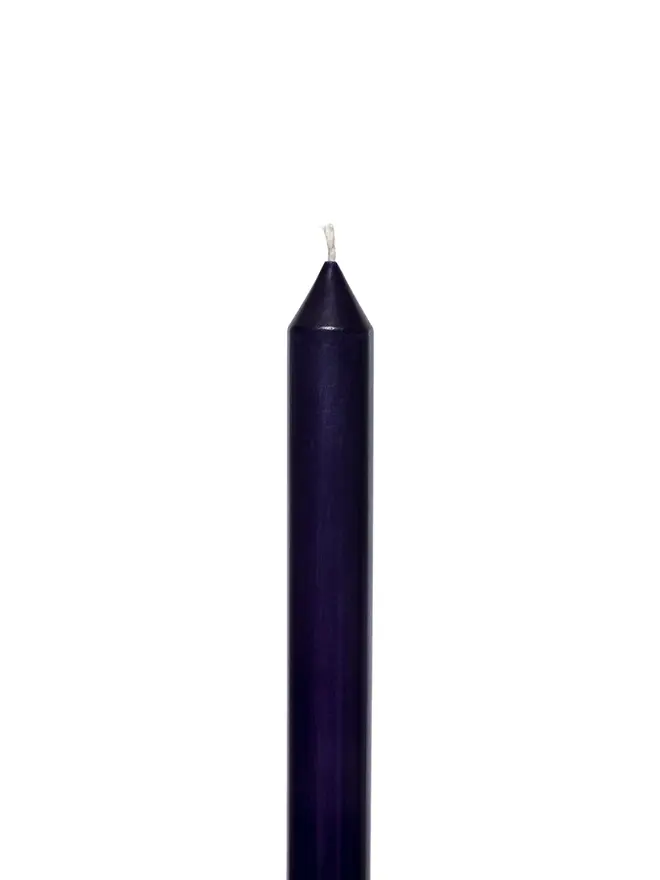 midnight taper candle pair