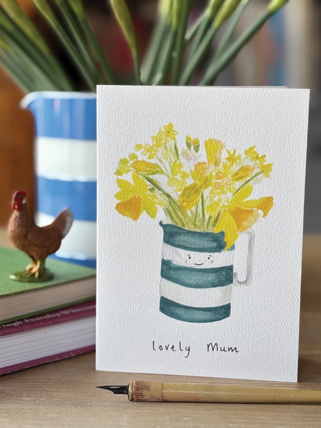 Daffodil Jug Mother's Day Card