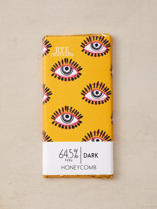 Honeycomb Dark Chocolate Bar - 64.5% Peruvian