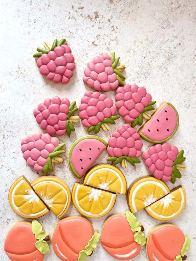 Summer iced biscuits