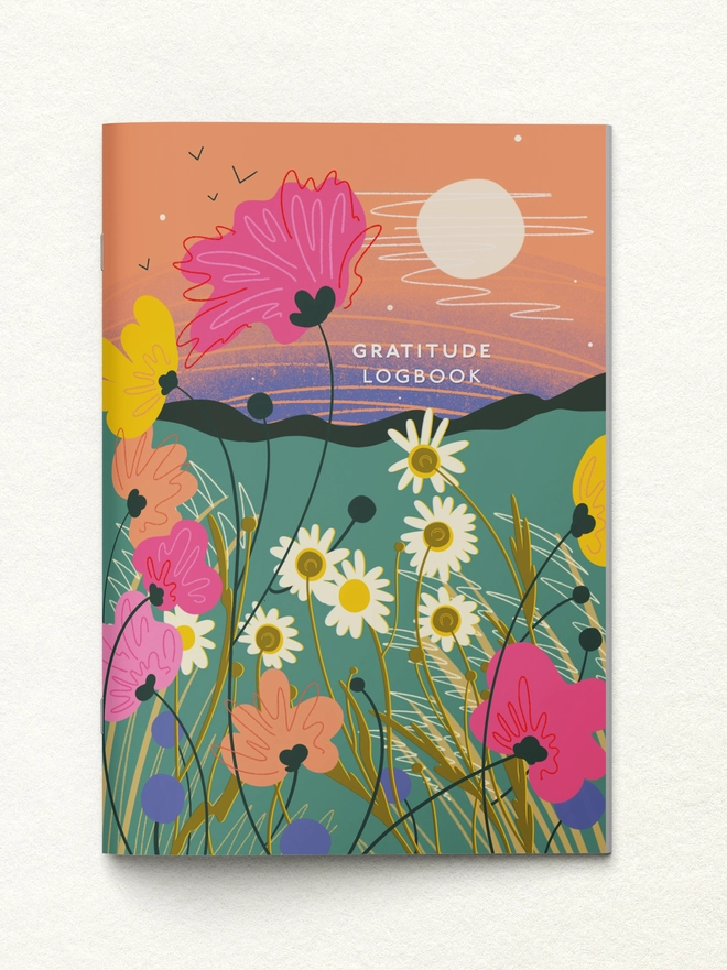 Gratitude notebook mindfulness journal thank you card