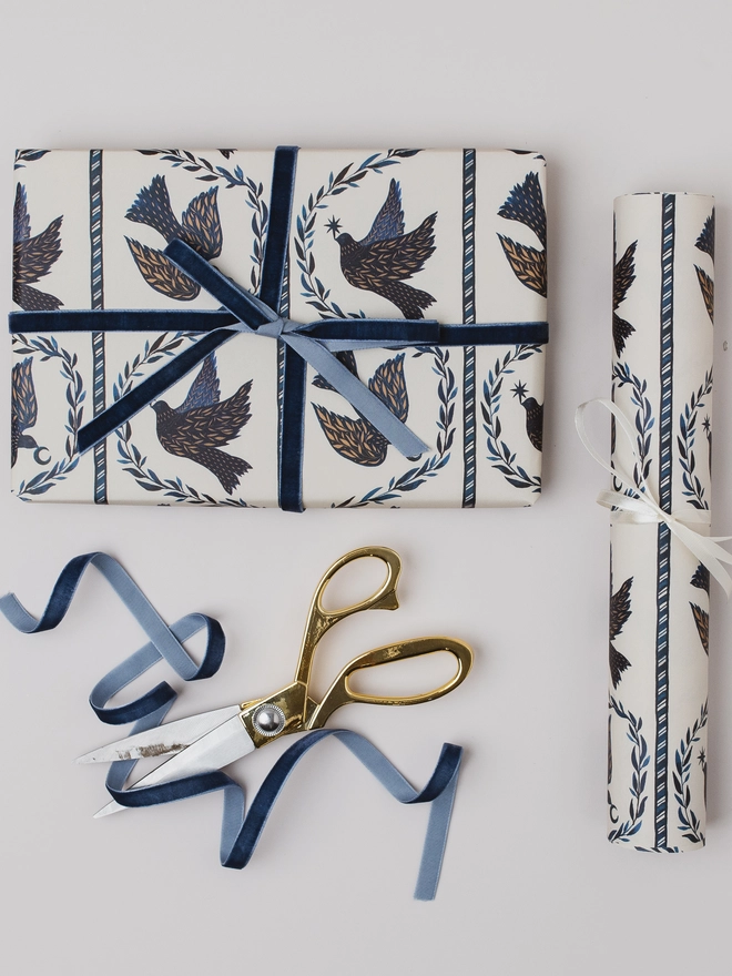 Dove Christmas Wrapping Paper