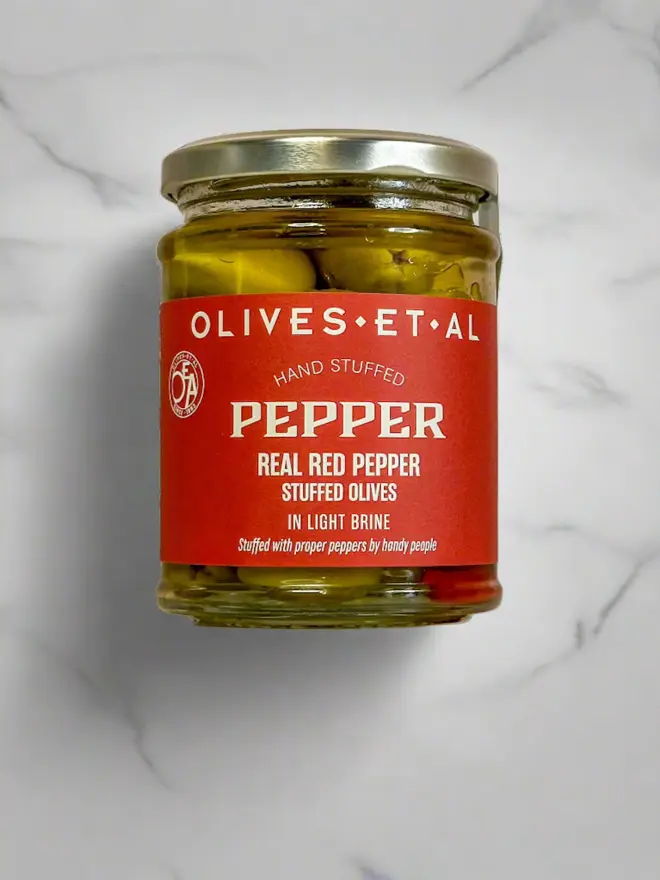 Red Pepper Stuffed Olives