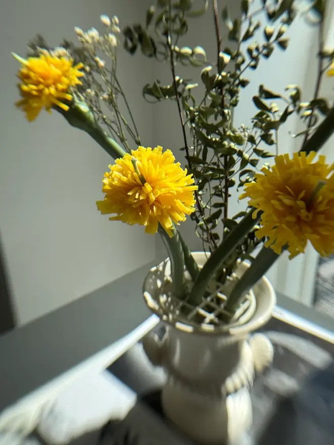 Handcrafted Dandelion Candle