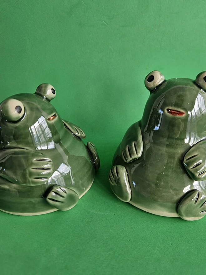Frog Ceramic Sculpture 