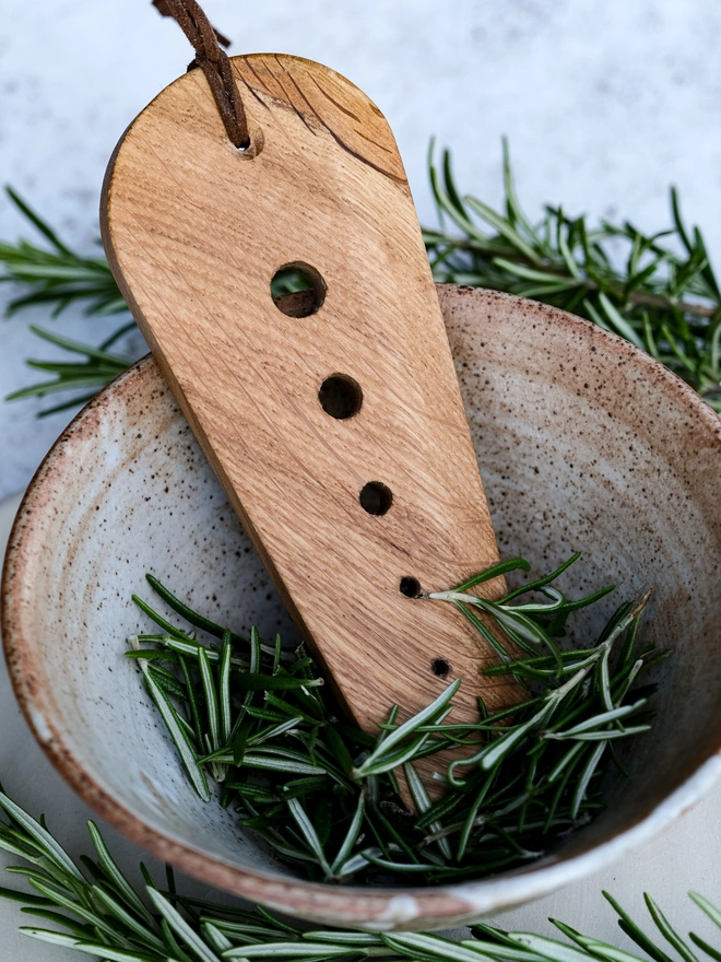 Wooden Herb Stripper
