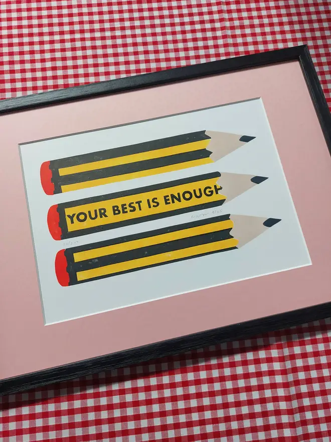 Yellow Pencil Print