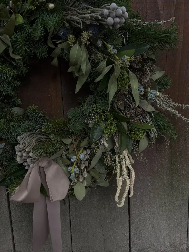 Wild & White Luxury Christmas Wreath