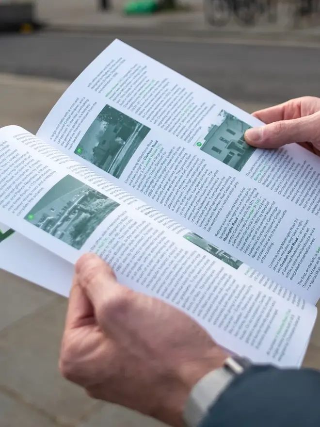 cambridge walking guide. a walking map of central cambridge.
