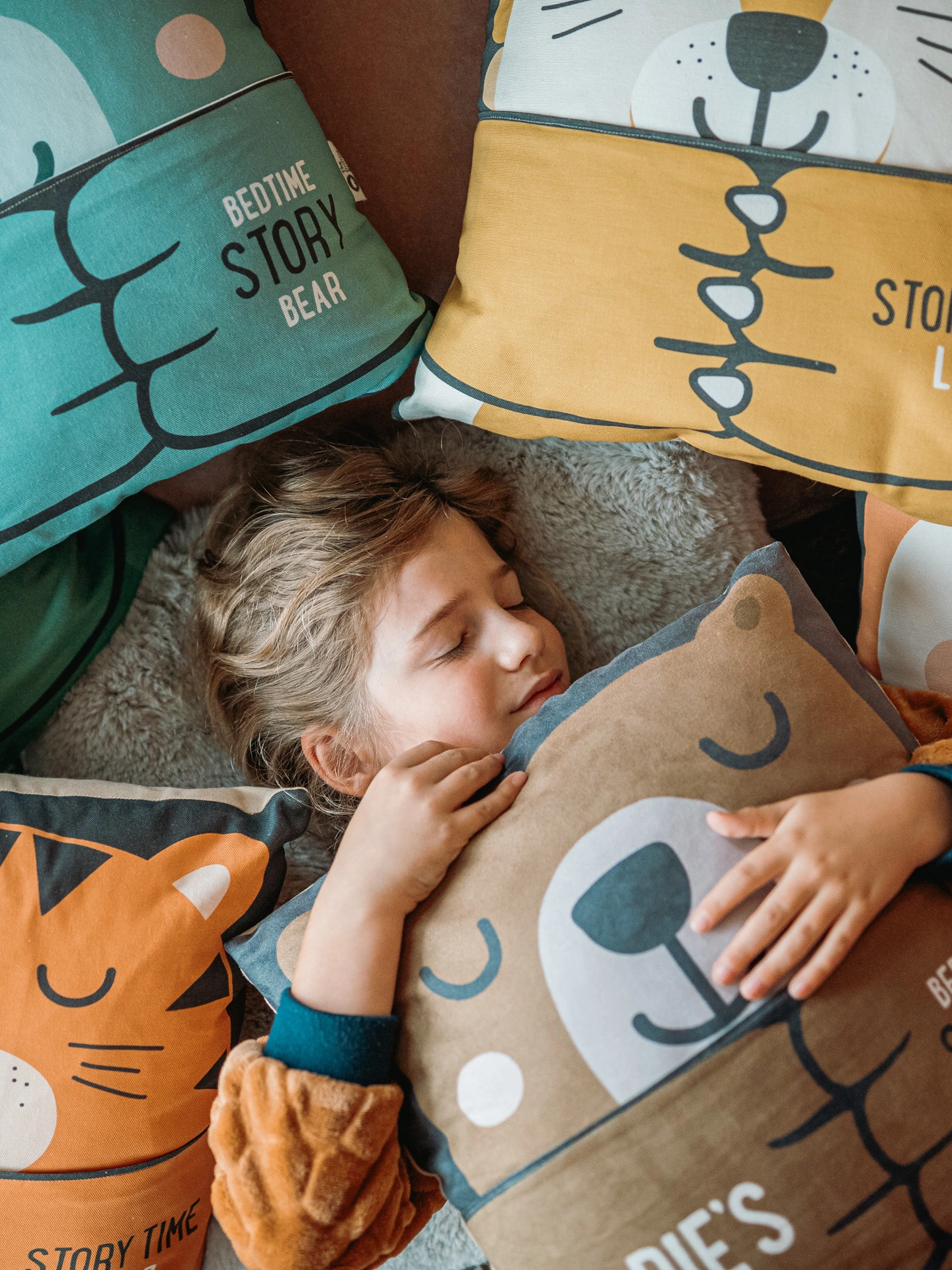Hug and Fable Reading Story Cushion