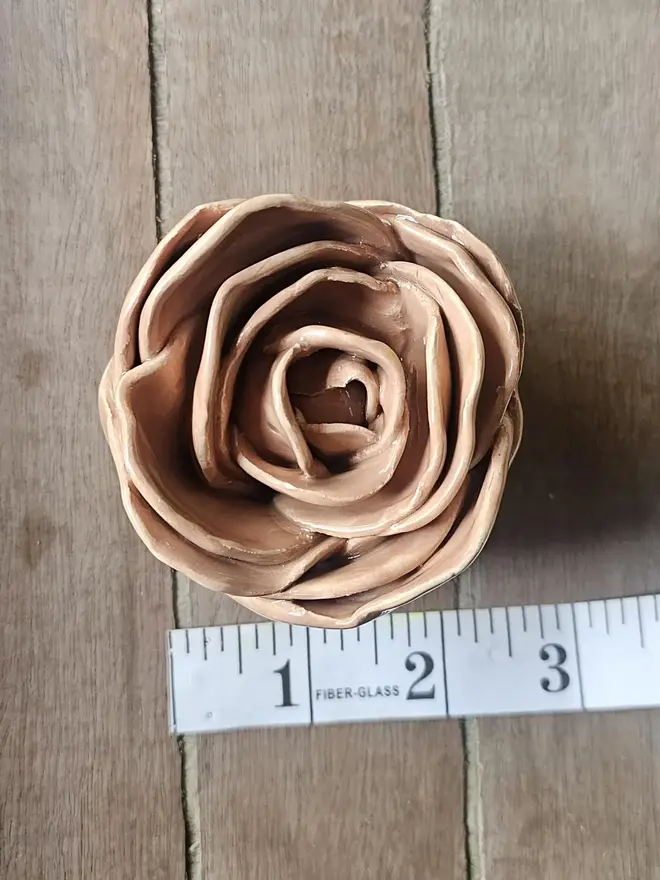 peach terracotta ceramic flowers for wall ceramics gift collectors 3d sculpture