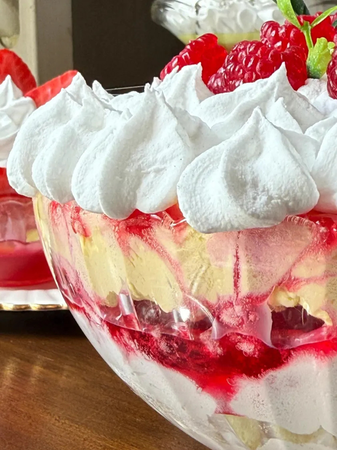 Fake jelly trifle