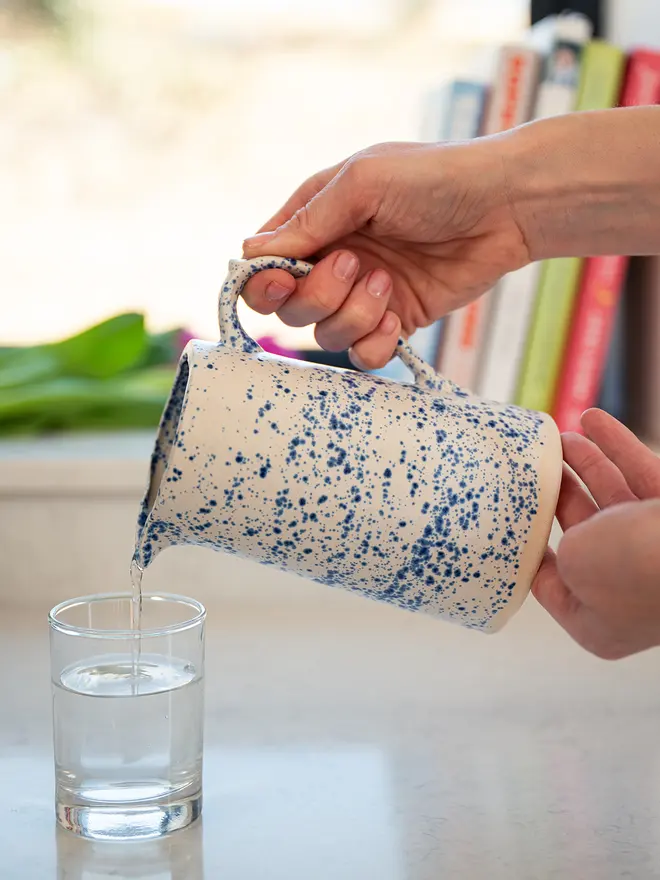 ceramic jug, jenny hopps pottery