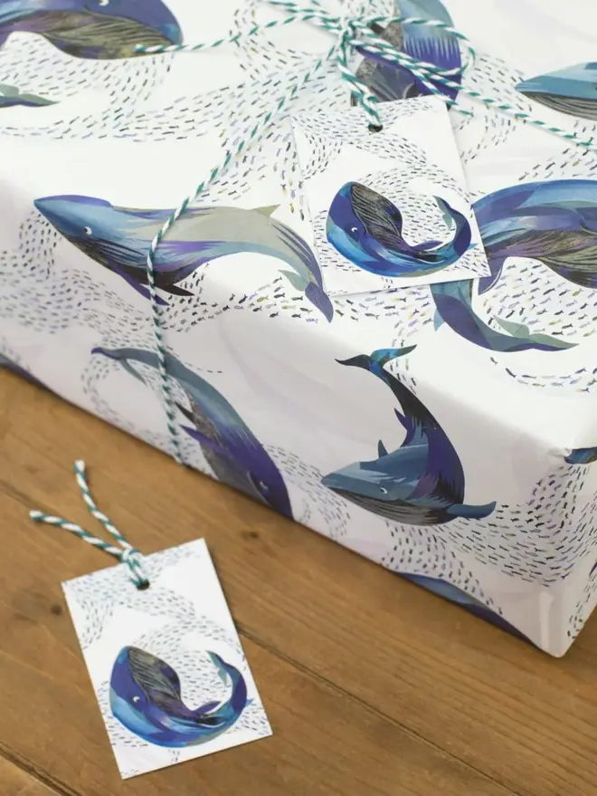 Whales In The Water Wrapping Paper