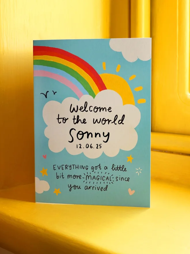 Personalised New Baby Card