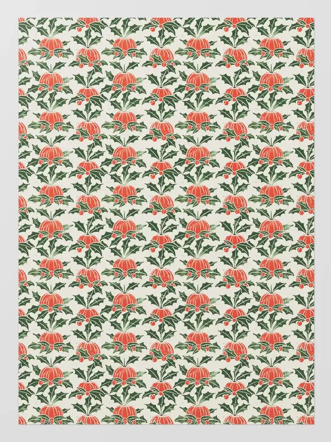 Christmas Pudding Wrapping Paper