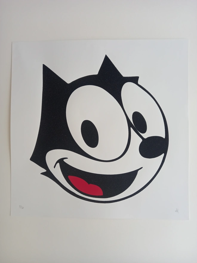 'Felix Blotter' Square Screenprint