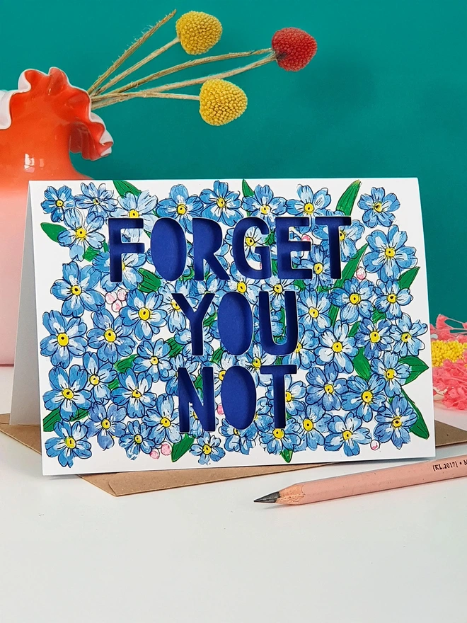 'Forget you not' Belated Birthday Card