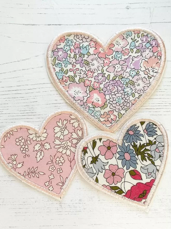 Liberty Appliqué Heart Patch