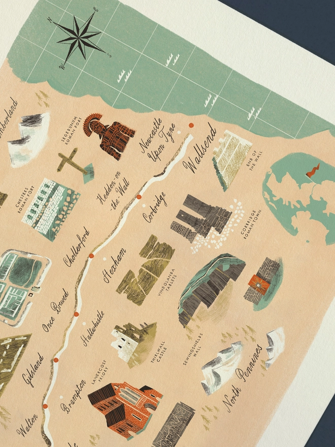 Hadrians Wall Print