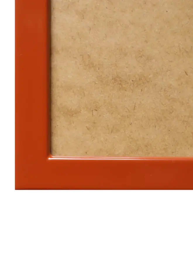 lobster orange lacquered frame