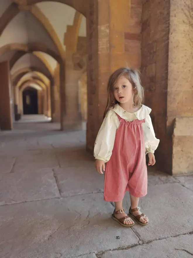 Kids' Organic Cotton Denim Dungarees Hero Image