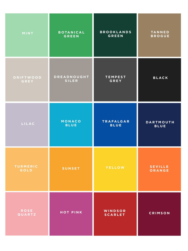 Notebook colours