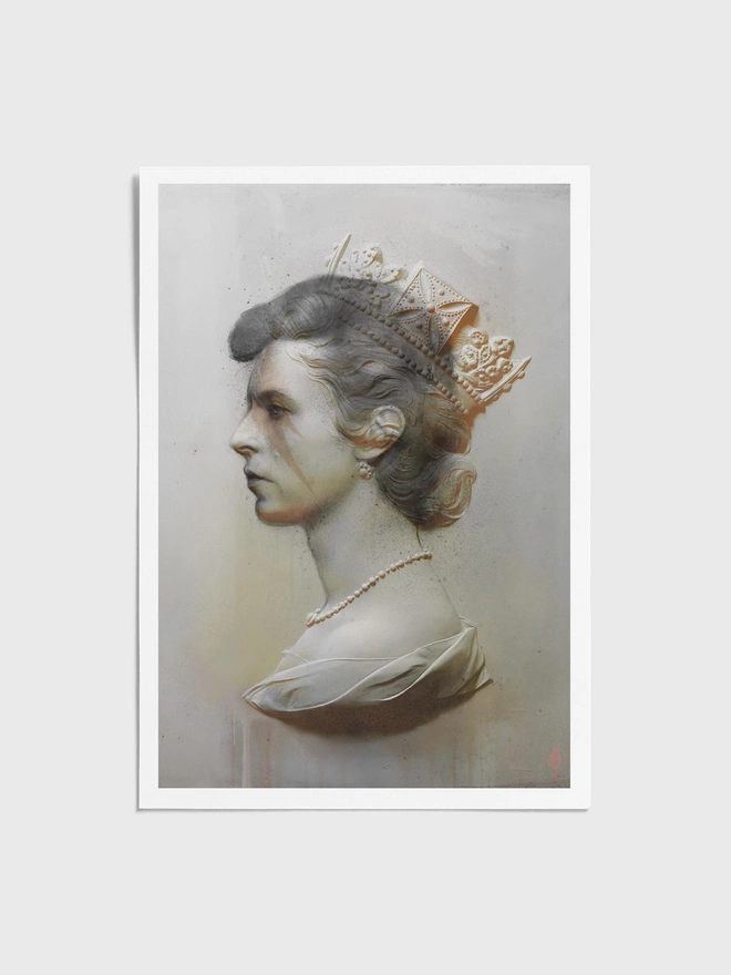 David Bowie Graphite - Unframed
