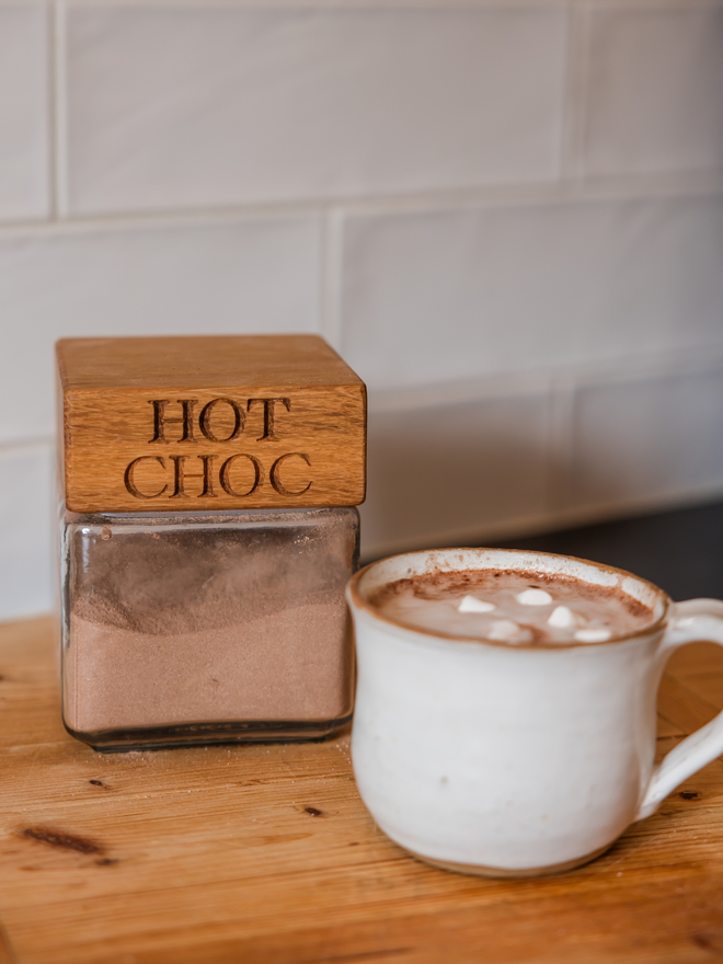 Hot chocolate jar