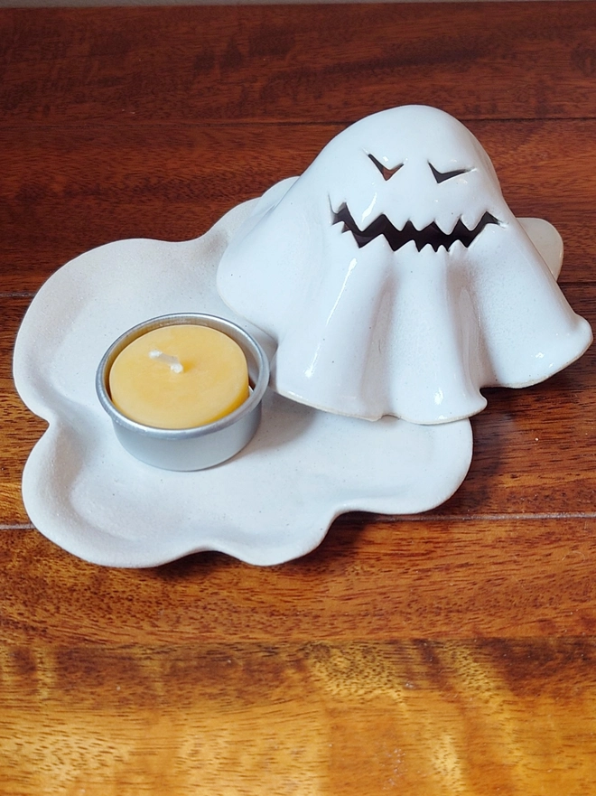 Halloween Ghost Tea Light Candle Lantern