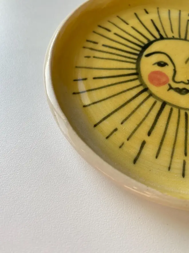 Sunshine Ceramic Hand-Made Trinket Dish