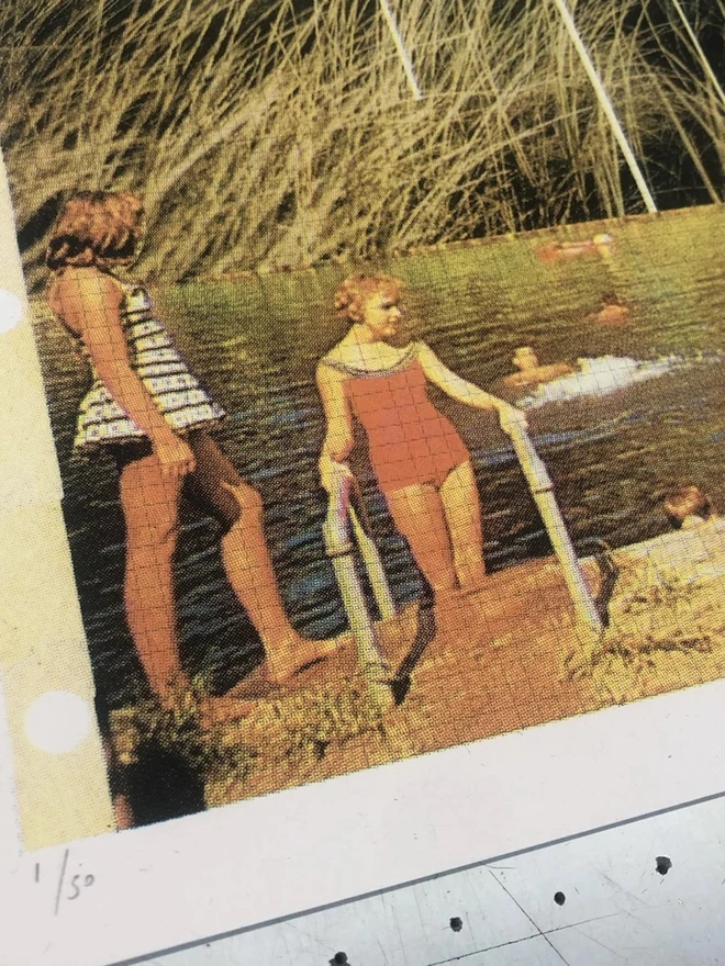 Swimming Amongst The Reeds Screenprint