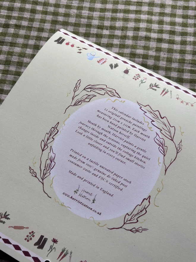 2026 cottage calendar 