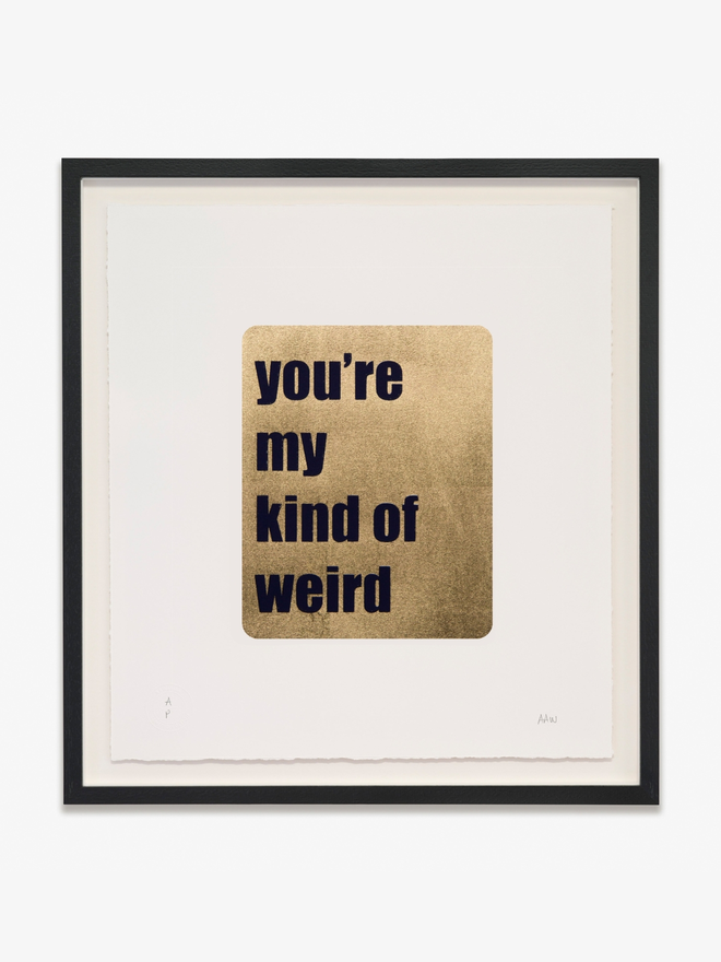 Framed - you're my kind of weird