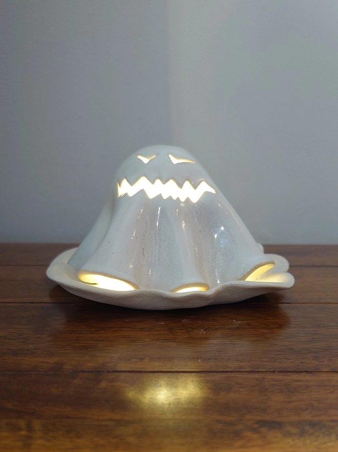 Halloween Ghost Tea Light Candle Lantern