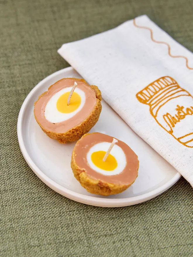 Scotch egg candles