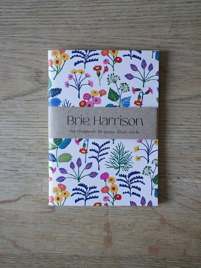 illustrated cowslip floral notebook