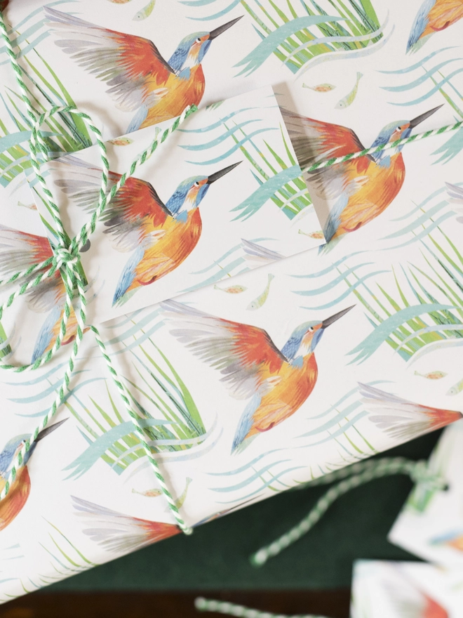 Kingfisher Wrapping Paper