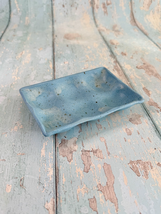 Blue Ceramic Egg Tray kitchen storage 