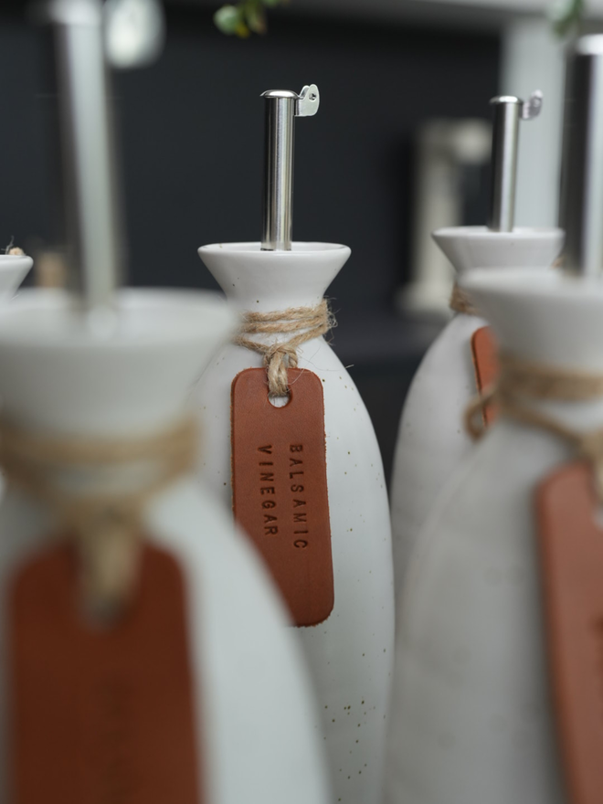 balsamic vinegar leather label