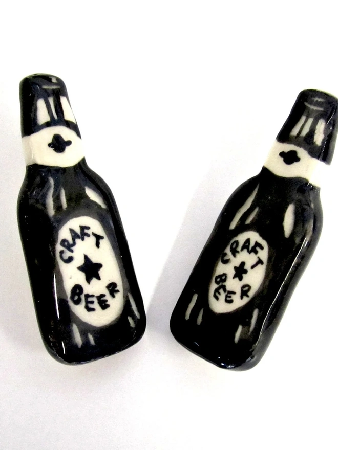 Boozy Ceramic Miniature Bottle Badges